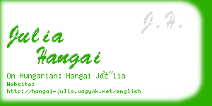 julia hangai business card